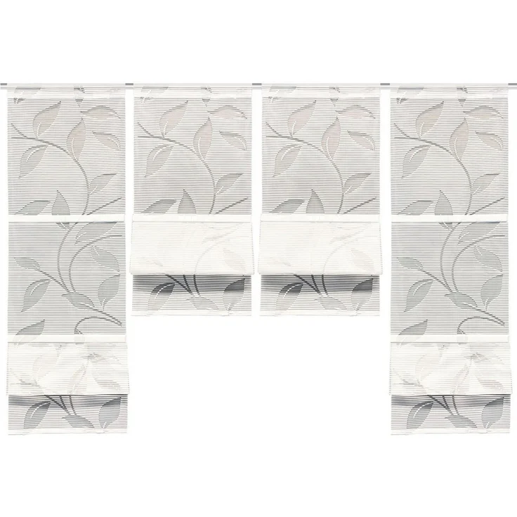HOME WOHNIDEEN Magnetrollo RANA, mit Stangendurchzug, MAGNETROLLO SET,BAMBUSOPTIK,AUSBRENNER – Bild 1