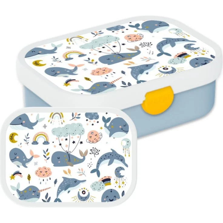 Mepal Lunchbox Mepal Campus 750 ml Lunchbox Aquarelltier - Wal – Bild 1