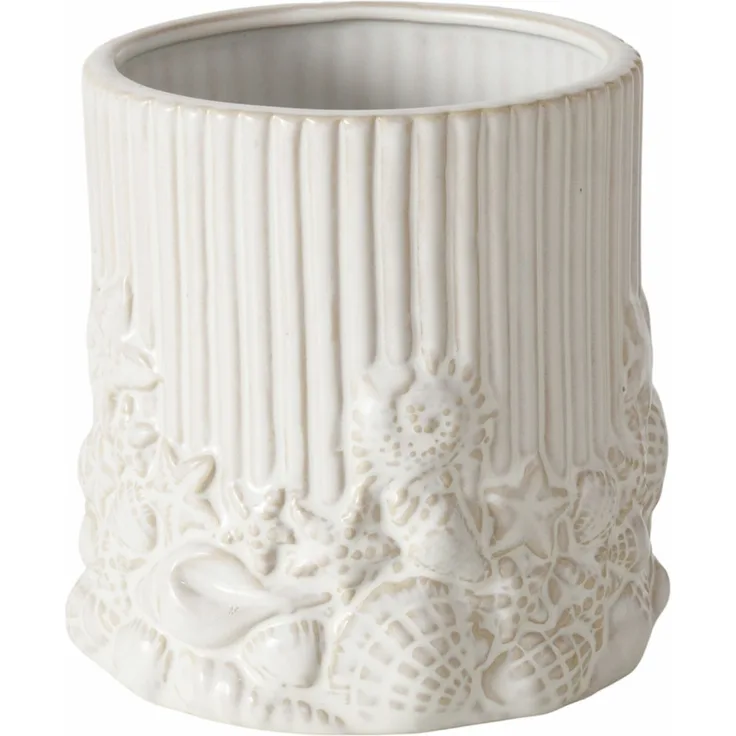 Übertopf CONCHA DH 14x14.50 cm weiß Blumentopf Blumenkübel Pflanzenkübel