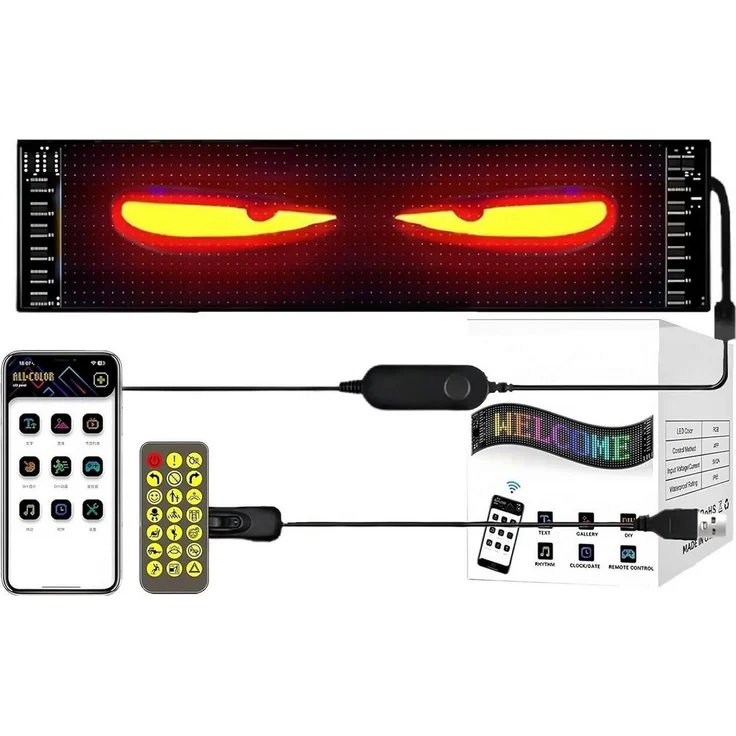 FELIXLEO Dartscheiben-Beleuchtung LED Devil Eyes Light für Cars und LKW Augen – Bild 1