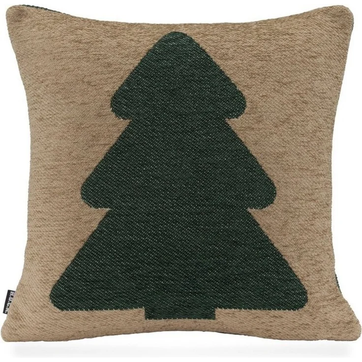 H.O.C.K. Dekokissen X-Mas Tree, Weihnachtszeit, Tannenbaum, inkl. Füllung, Bezug mit Reißverschluss – Bild 4