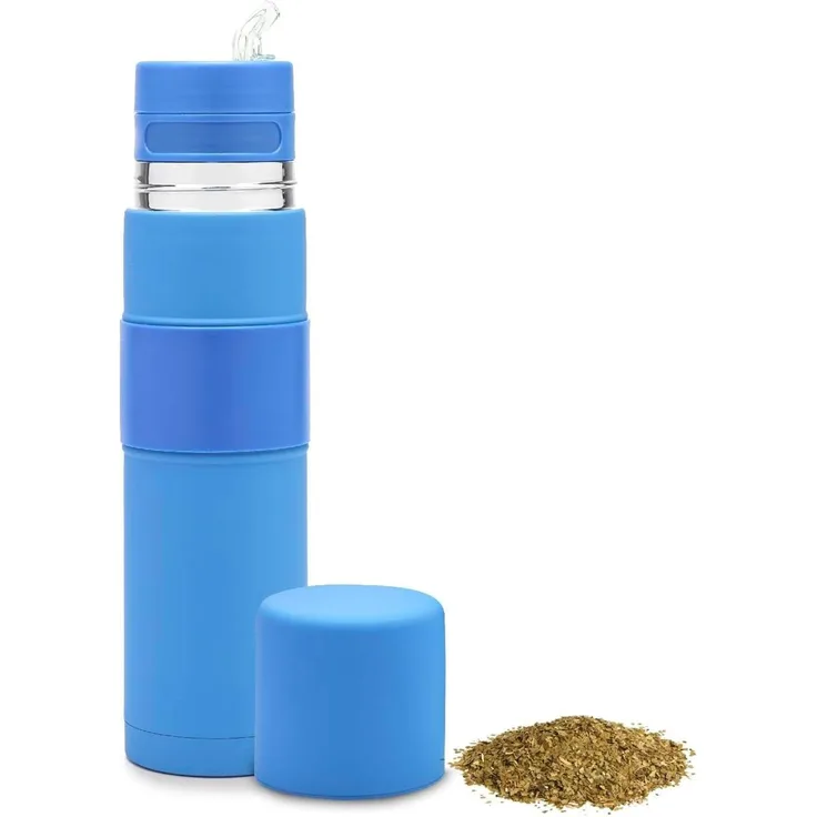BALIBETOV Neu - Edelstahl AutoMate - Thermo, Mate Cup und Bombilla in Einem - Sie Müssen Nicht Jedes Mal Nachfüllen,