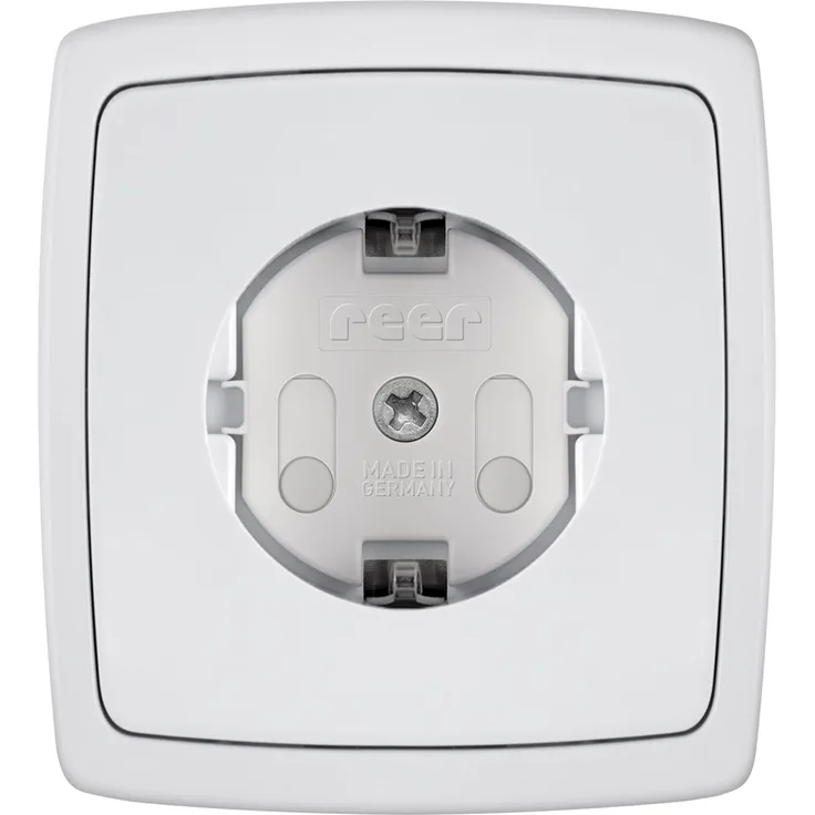 reer 3245.010 - Steckdosenschutz schraubbar weiß, 100 Stück