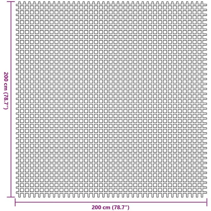 vidaXL Zeltteppich Blau 200 x 200 cm Polyester 42002780 – Bild 7