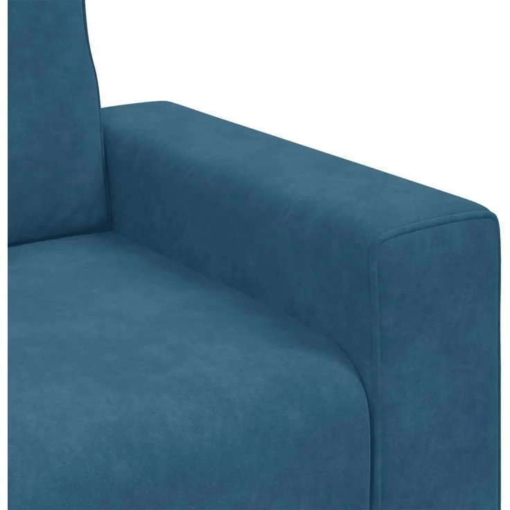 vidaXL Sessel Blau 100x77x82 cm Samt 4105256 – Bild 7