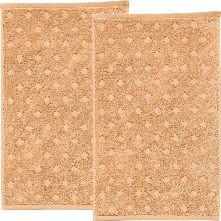 Erwin Müller Walk-Frottier "Baden-Baden" 2er-Pack, Apricot, Gästetuch 2er | 30x50 cm – Bild 2