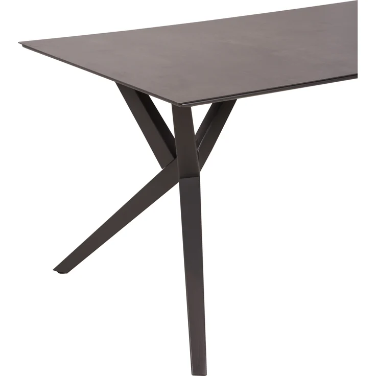 Gartentisch LOREN - Laminat, Grau, 180 x 90 x 74,5 cm | Terrassentisch Wetterfest Outdoor Tisch – Bild 2