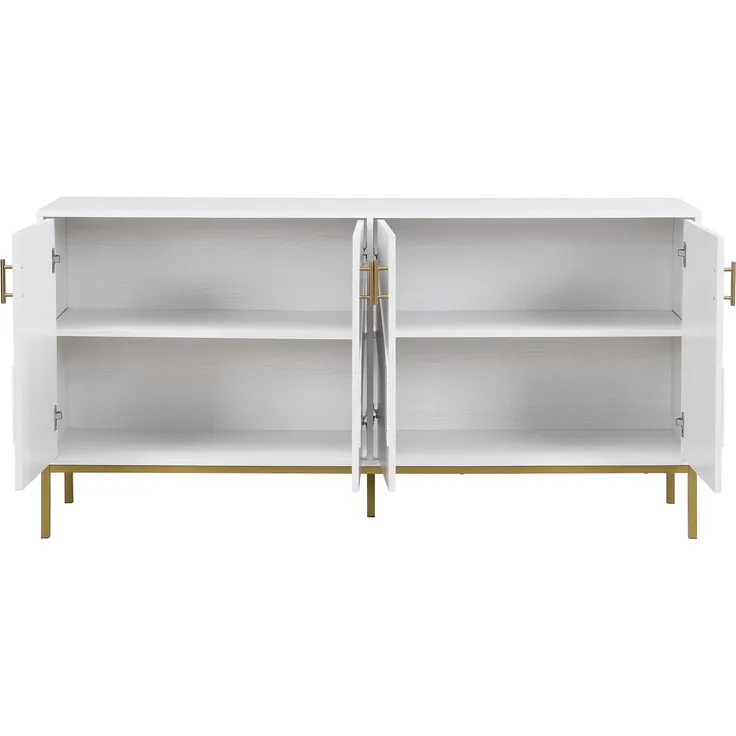 Sideboard 160/40/80.5 cm, Mehrzweckschrank mit Türen, Aufbewahrungsschrank, Küchenbuffet, Küchenschrank – Bild 8