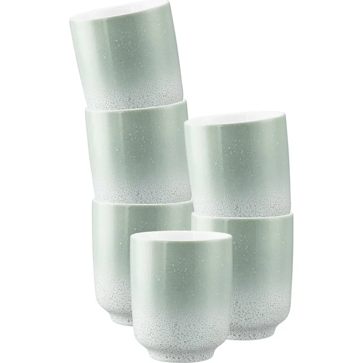 Seltmann Weiden Sento Home Kaffeebecher ohne Henkel 400 ml 6er Set - Aura mint