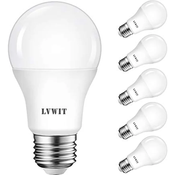 LVWIT 8W E27 LED Glühbirne 4000K Neutralweiß, Ersatz für 60W Glühlampe, ultrahell 806 lm, matt (6er Pack) – Bild 2