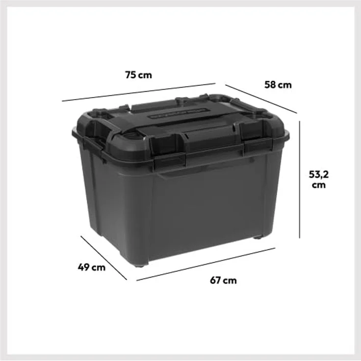 5five Spielzeugbox mit Rollen und Deckel BUNKER+ 160 l – Bild 6