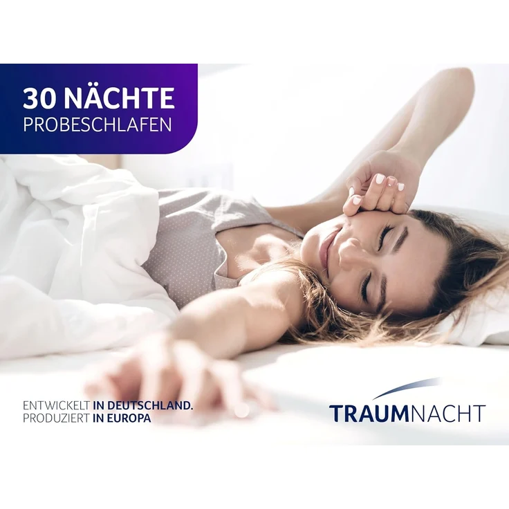 Traumnacht Seitenschläferkissen aus softer Microfaser, 2. 000 Gramm Füllgewicht mit Reißverschluss, 40x200 cm, waschbar, Öko-Tex zertifiziert, entwickelt in Deutschland – Bild 6