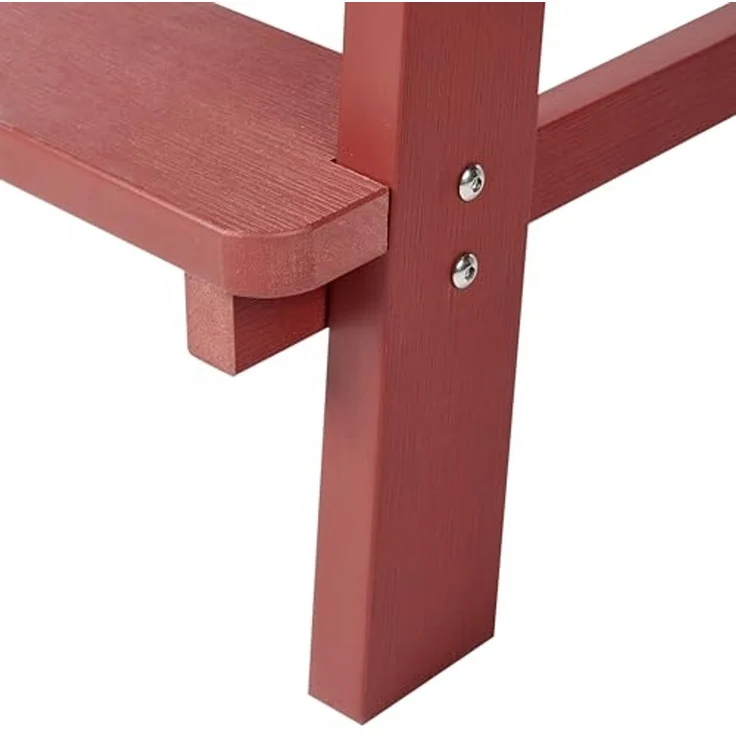 Garten-Barstuhl ADIRONDACK Kunststoff Rot – Bild 7