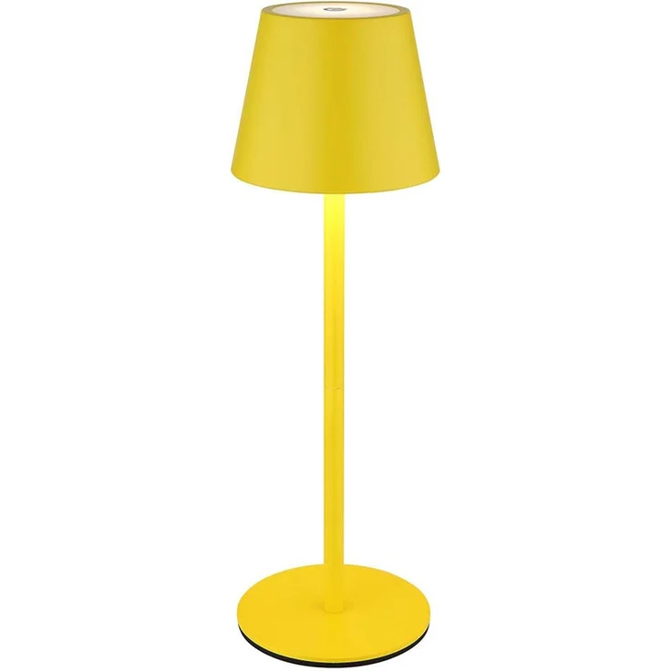 LED Tischlampe, gelb, Akku, CCT, Touchdimmer, Flaschenaufsatz – Bild 6