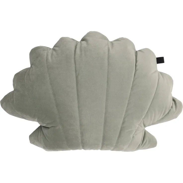 Overseas Sea Shell Kissen, 100% Polyester in Soft Green, 35x50 cm