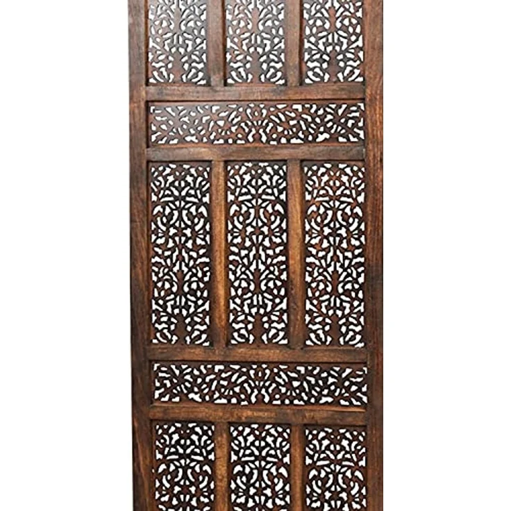 Marrakesch Orient & Mediterran Interior Paravent Holz Spiegel Paravent Raumtrenner Orientalisch Elroi (1 St), Handarbeit – Bild 5