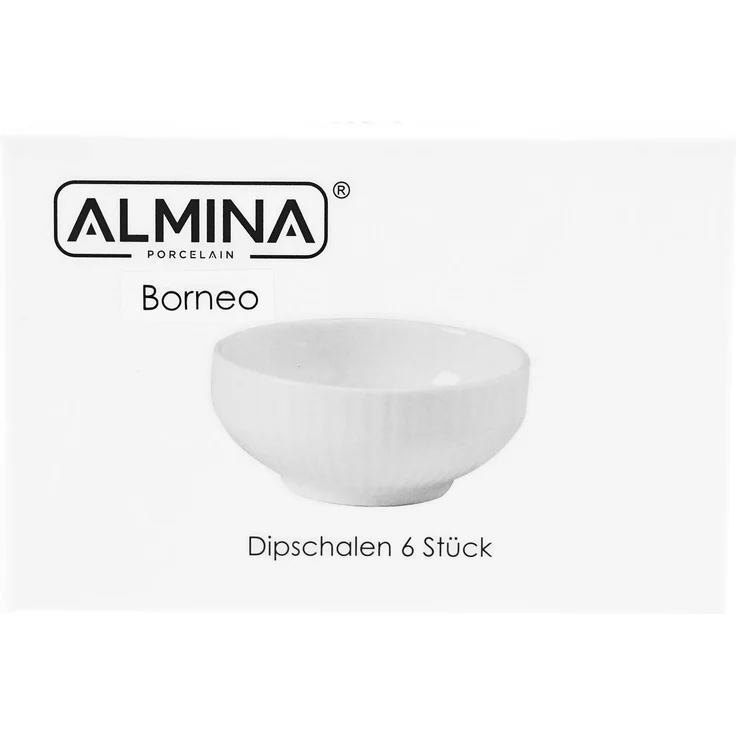 Borneo 6er Set Dipschalen aus hochwertigem Porzellan - 9 x 4 cm – Bild 5