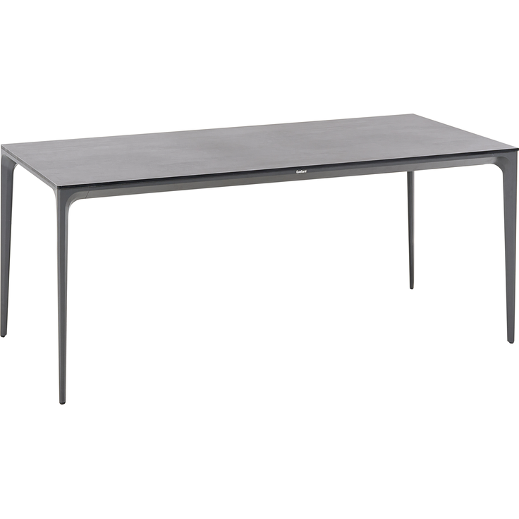 Gartentisch SOVARETO 180 cm 90 cm Steinoptik Dunkelgrau – Bild 4