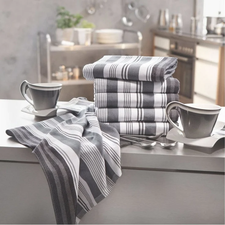 ZOLLNER Geschirrtuch, (Spar-Set, 4-tlg), 50 x 70 cm, 100% Baumwolle, vom Hotelwäschespezialisten – Bild 2
