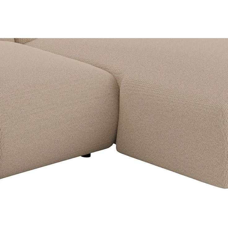 Vente-unique - Große Wohnlandschaft - Samt-Stoff - Beige - POGNI von Maison Céphy – Bild 5