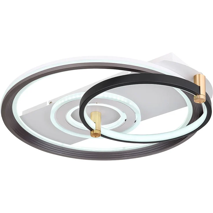 LED Deckenleuchte, Dimmbar, Fernbedienung, Metall, schwarz – Bild 10