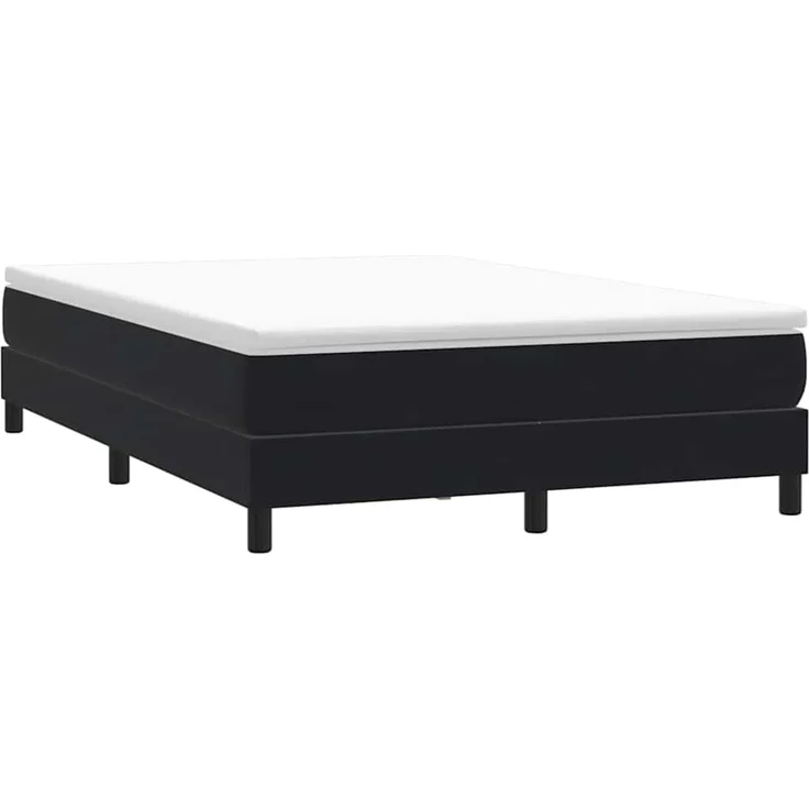 vidaXL Boxspringbett ohne Matratze Schwarz 160x220 cm Samt 3315881 – Bild 3