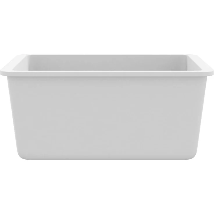 Küchenspüle | Granitspüle Einzelbecken Weiß SH856 – Bild 6