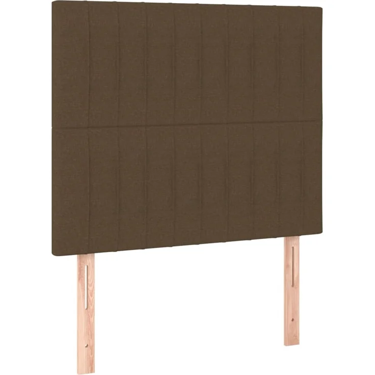 vidaXL Kopfteile 2 Stk. Dunkelbraun 100 x 5 x 78/88 cm Stoff 3116563 – Bild 2