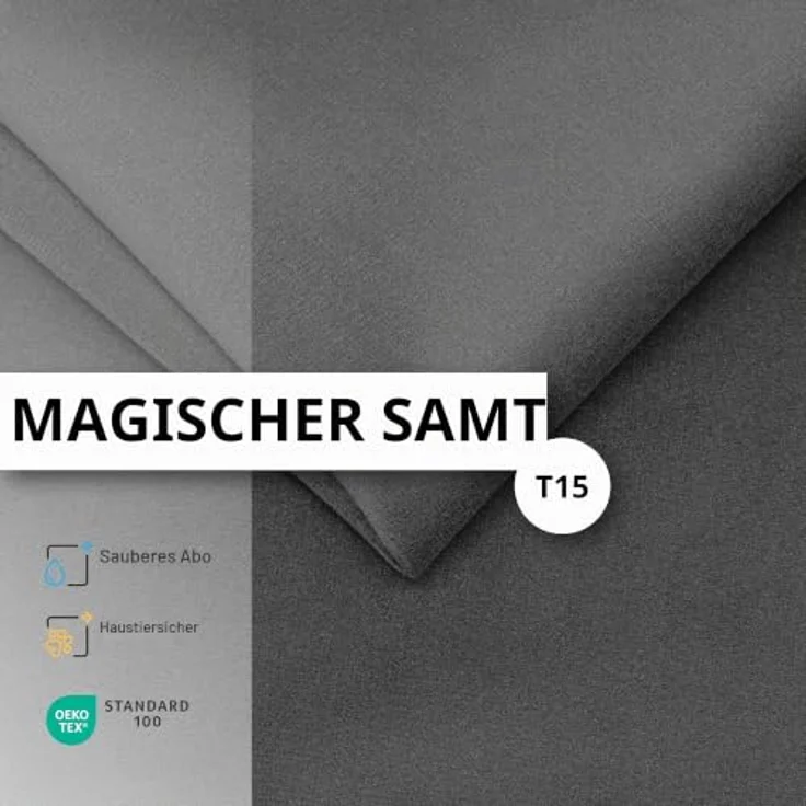 Muralo Polsterbett mit Bettkasten und Kopfteil, Metallgestell, Magic Velvet Bezug in verschiedenen Farben, ohne Matratze – Bild 9