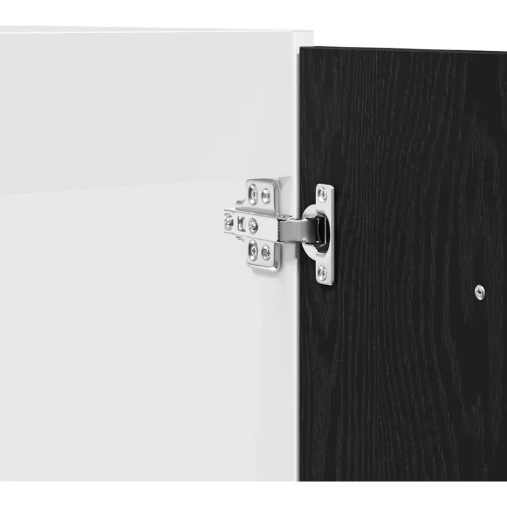 vidaXL Unterschrank für Spüle Schwarz Eiche 80x46x81,5 cm Holzwerkstoff 863227 – Bild 10