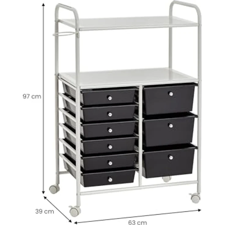 IDIMEX Beistellwagen MARITA, Rollwagen Kosmetik Badregal Beistellwagen Friseurwagen Rollcontainer 9 – Bild 10