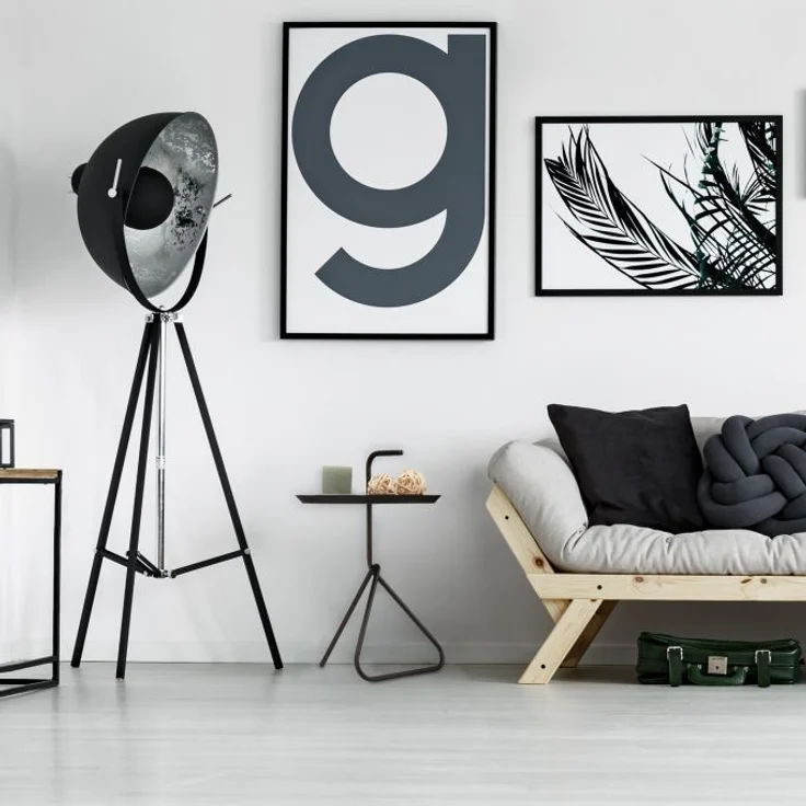 Beistelltisch Metall mit Griff – Bild 5