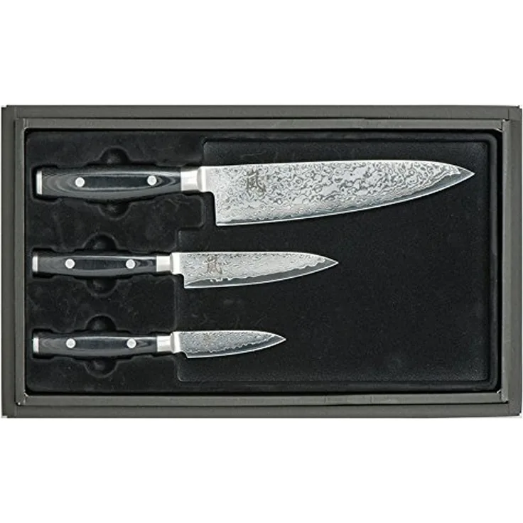 Yaxell Ran69 Geschenkset Kochmesser + Allzweckmesser + Schälmesser 36054