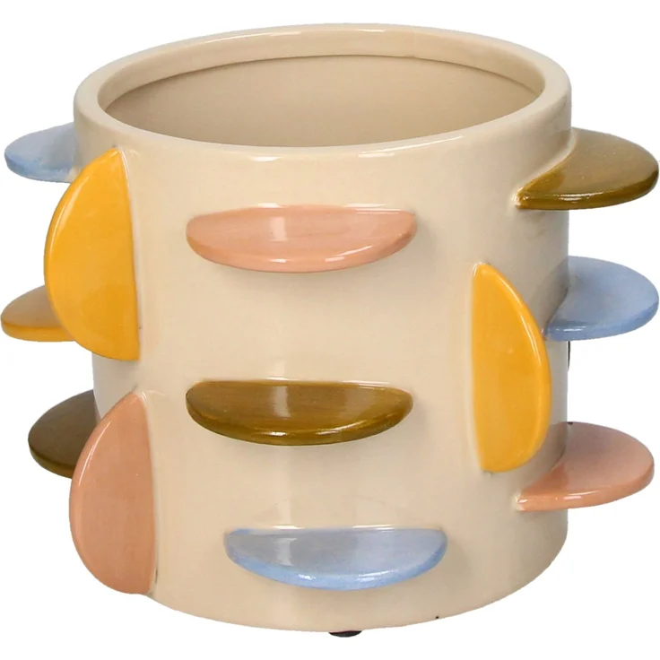 Übertopf MULTI LBH 19.20x19.20x14 cm bunt Blumentopf Blumenkübel Pflanzenkübel