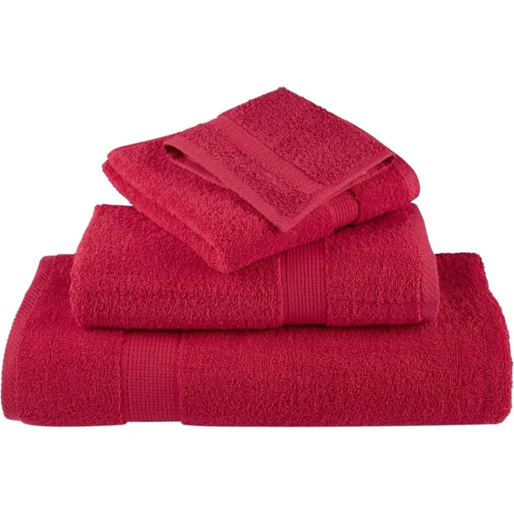 vidaXL Premium Badetücher SOLUND 4 Stk. Rot 100x150 cm 600 g/m² 137408 – Bild 4