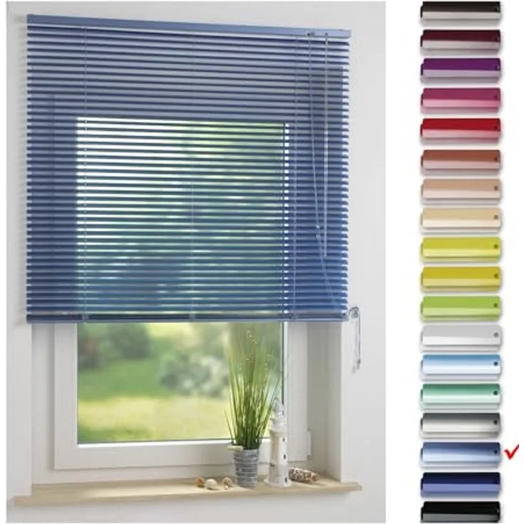 Liedeco Jalousie Aluminium-Jalousie, mit Bohren, freihängend, Aluminium