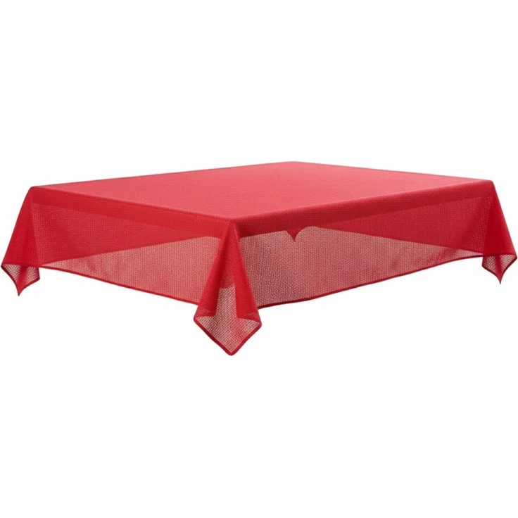 Garten Tischdecke 130x220 cm für Garten, Terrasse und Balkon - eckig, wasserfest & pflegeleicht, Rot – Bild 2