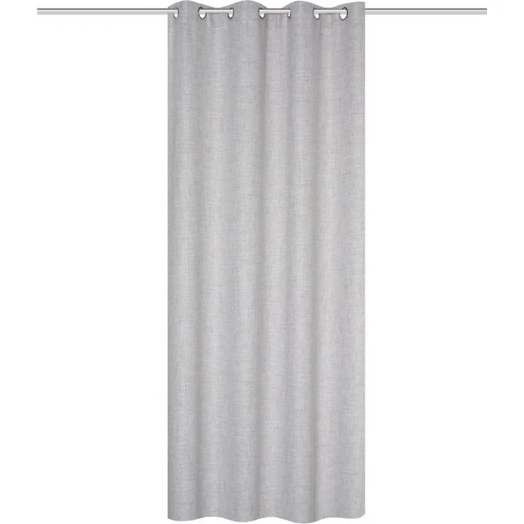 HOME WOHNIDEEN Vorhang Fertigschal LINORA mit Ösen in Leinenstruktur, blickdicht (1 St), halbtransparent, Polyester – Bild 5