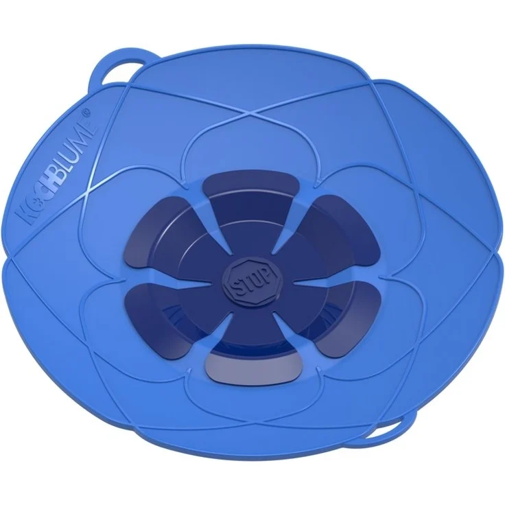 Kochblume Überkochschutz Kochblume Überkochschutz Decke mittel blau 14 bis 24 cm – Bild 1