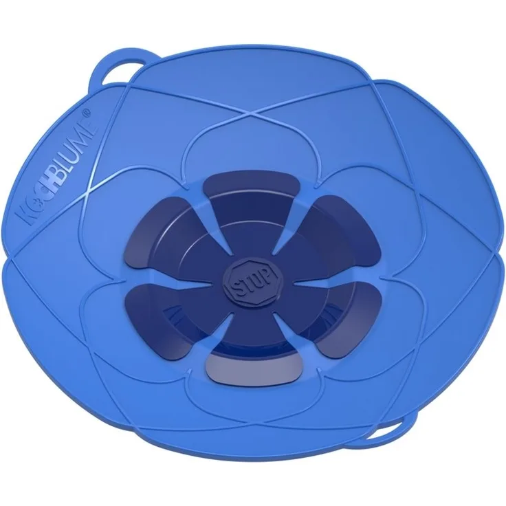 Kochblume Überkochschutz Kochblume Überkochschutz Decke mittel blau 14 bis 24 cm