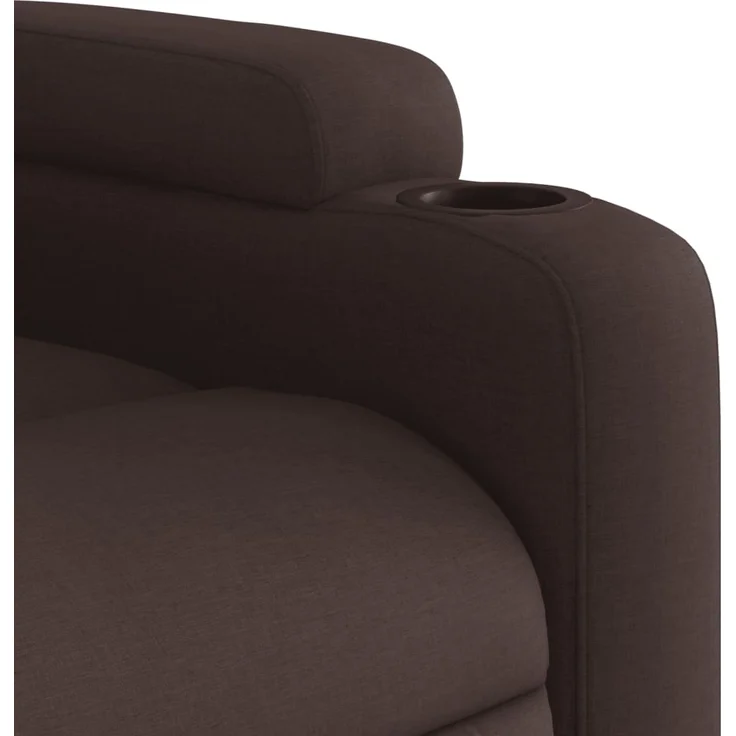 vidaXL Massagesessel mit Aufstehhilfe Dunkelbraun Stoff 3204499 – Bild 10