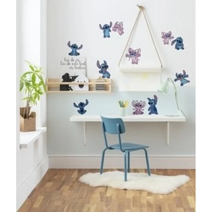 Komar Wandtattoo Stitch and Angel Happy - Größe 50 x 70 cm (12 St), Künstler: Komar, selbstklebend, Wandsticker, Kinderzimmer – Bild 5