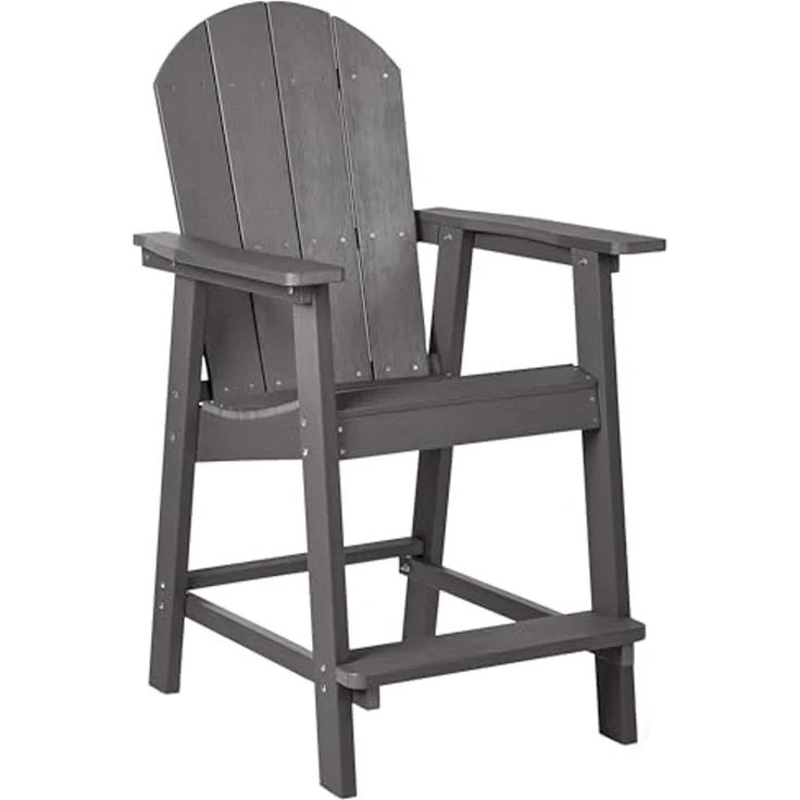 Bistro Set ADIRONDACK Dunkelgrau – Bild 6