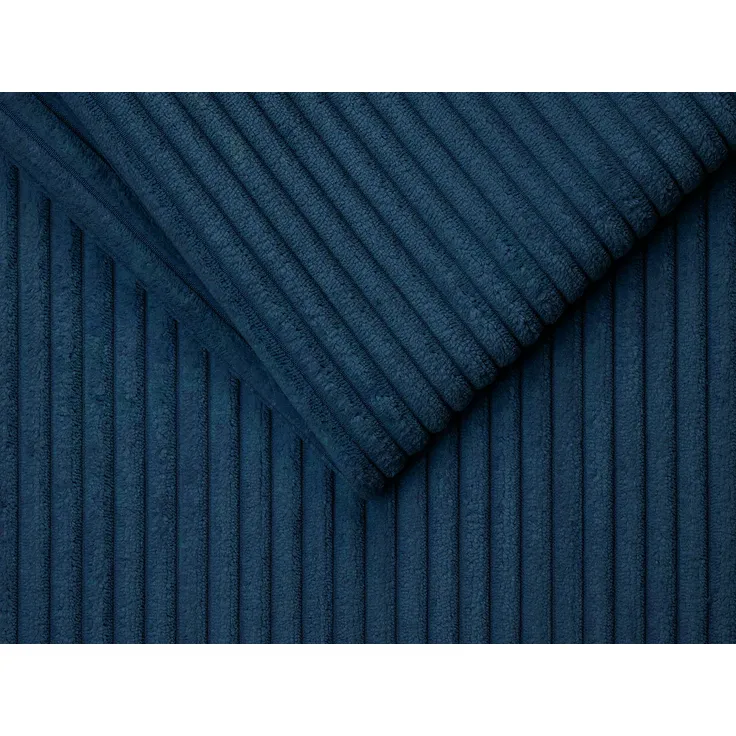 Vente-unique - LORETO Sofa SamtStoff Blau - B 223 cm95 cm x H 90 cm x L 215 cm – Bild 5