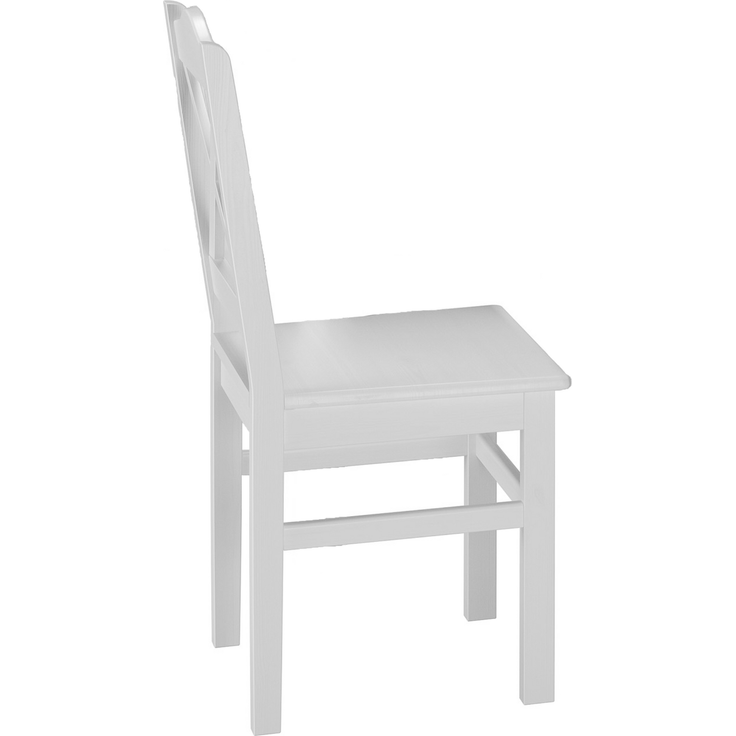 Weiße Essgruppe mit Küchentisch und 4 Stühle Massivholz 90.70-51 A W-Set 20 – Bild 9