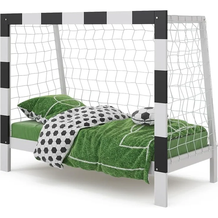 Kinderbett Football goal Weiß 80x160 cm ohne Matratze Vitalispa – Bild 7