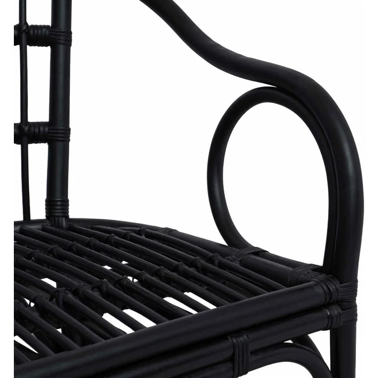 vidaXL Stapelstuhl Schwarz 58 x 60 x 81 cm Rattan 42033215 – Bild 7