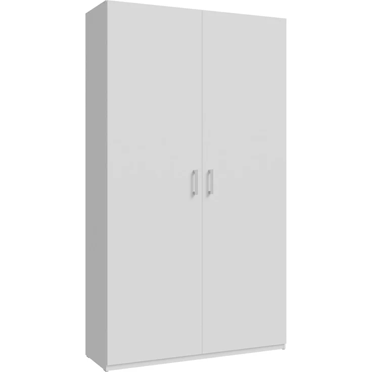 Forte HOME NOOK Mehrzweckschrank, modern mit 2 Türen, Holzwerkstoff, Weiß, 119,5x210,5x42 cm – Bild 6