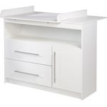 roba Wickelkommode 'Maren' - abnehmbarer Wickelansatz - breit - 2 Schubladen - Wickelhöhe 90 cm