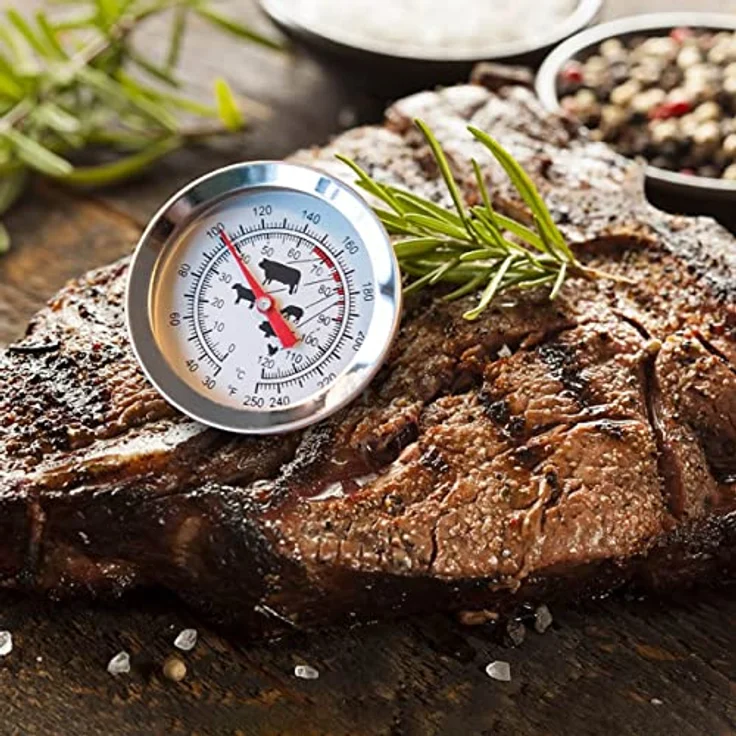 Fleischthermometer Grill Kamin Grillgut Steaks Fisch Braten – Bild 4
